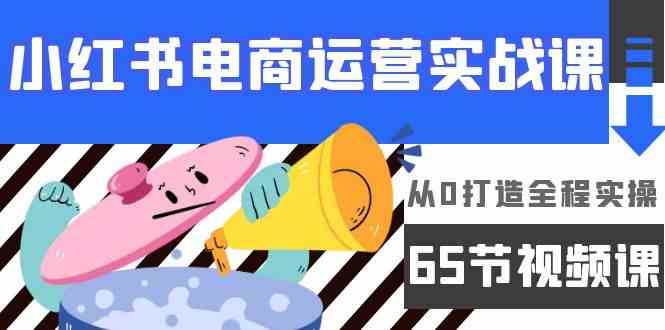 小红书电商运营实战课，​从0打造全程实操（63节视频课）-小白项目分享网